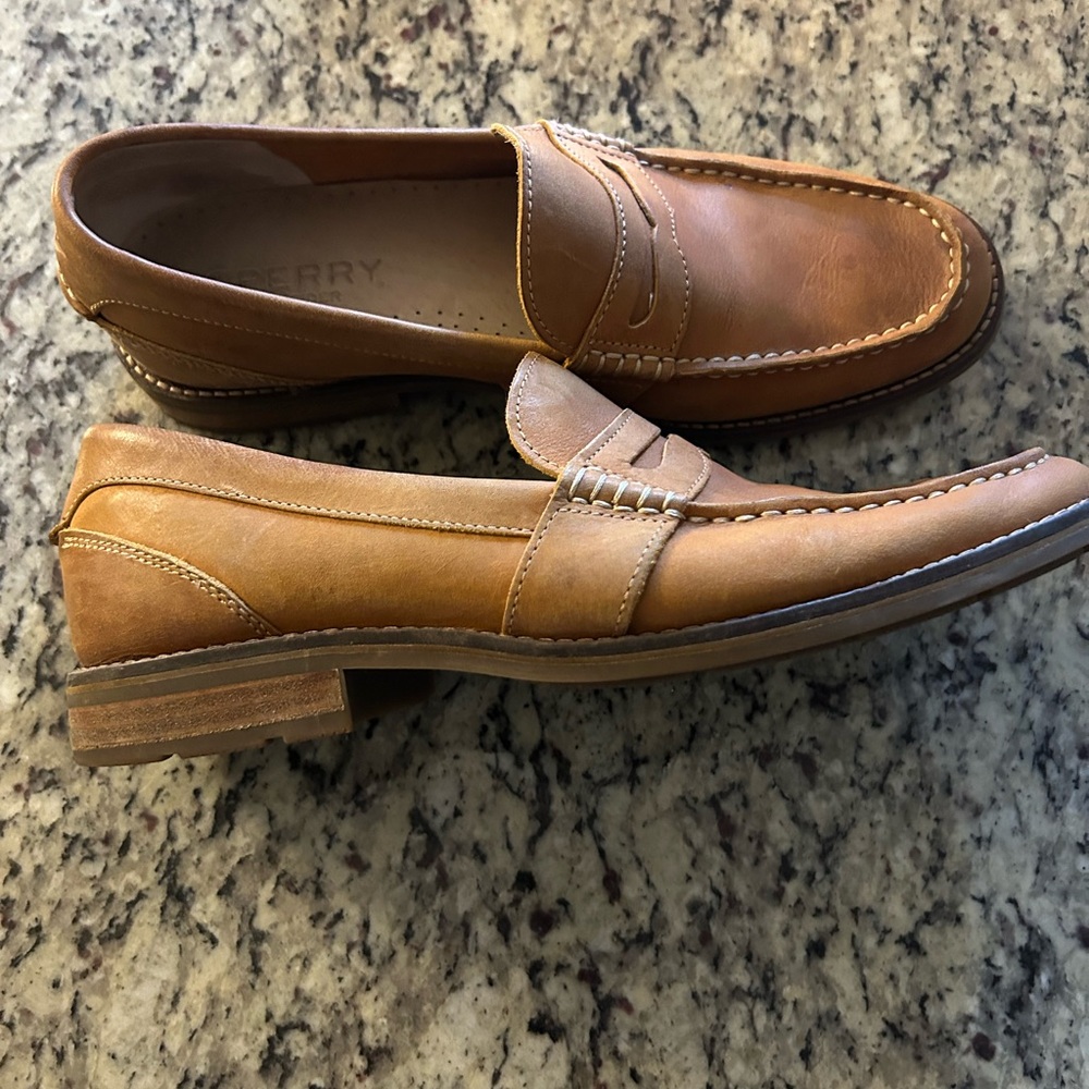 Tan Leather Loafers